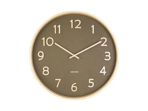Karlsson Wanduhr Pure Wood Grain Medium