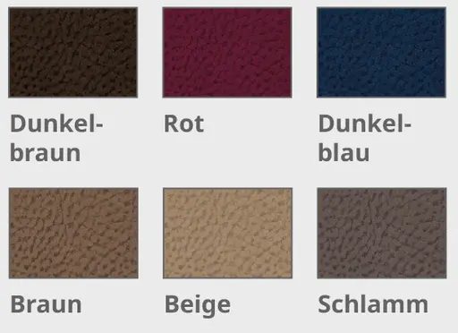 6 Bezugsfarben Microfaser