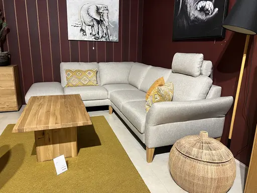 Polstergarnitur Natura Rockport A Stoff Solution Beige 225x267 cm 