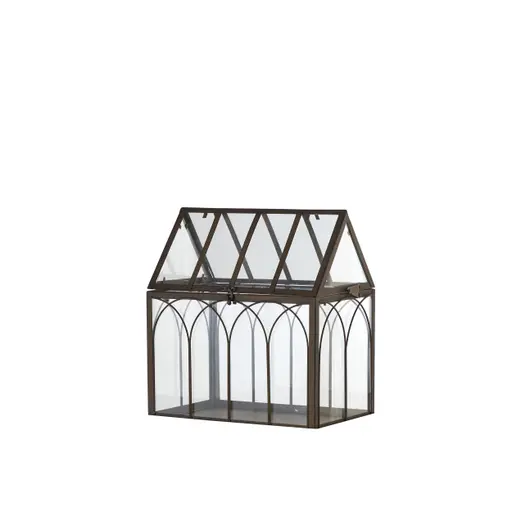 Deko Gewächshaus Glas groß