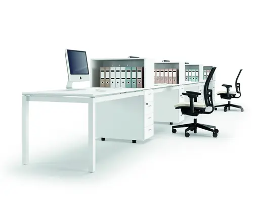 Büro-Tischsystem "X4" von Quadrifoglio