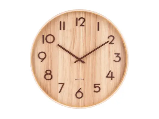 Karlsson Wanduhr Pure Medium Light Wood