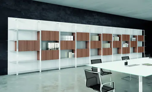 Büroregalsystem "Boiserie" von Quadrifoglio