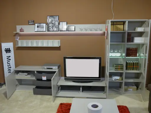 Wohnwand Musterring Kara  Lackiert Cameo