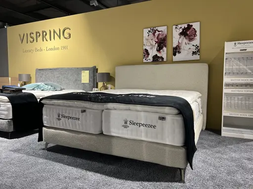 Boxspringbett Contur 4600 Stoff Boucle Copenhagen ca. 180x200 cm