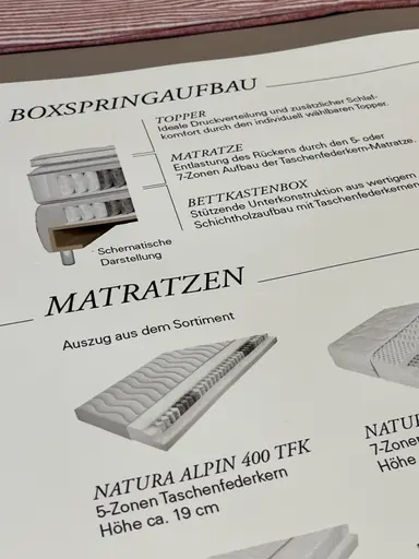 Boxspringbett NATURA ALPIN