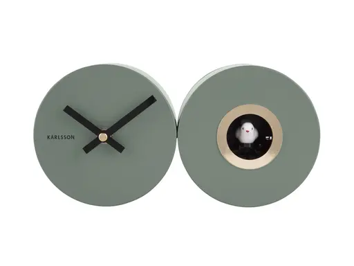 Karlsson Wanduhr Duo cuckoo, matt jungle