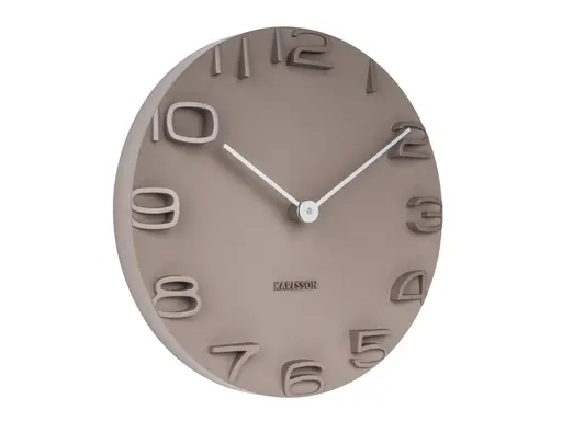 Karlsson Wanduhr On the Edge "Warm Grey"