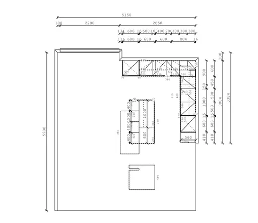 Einbauküche BAR Bari von Contur 