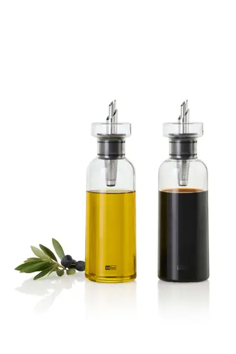 AdHoc Öl- und Essigspender 300ml Glas Edelstahl Silikon