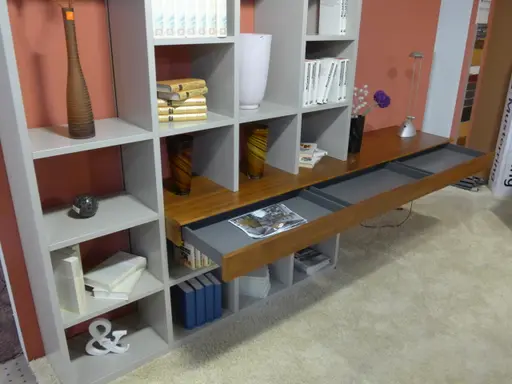 Wohnwand Musterring Kara  Lackiert Cameo