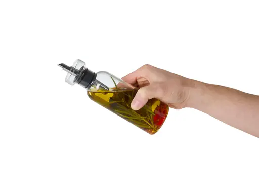 AdHoc Öl- und Essigspender 300ml Glas Edelstahl Silikon