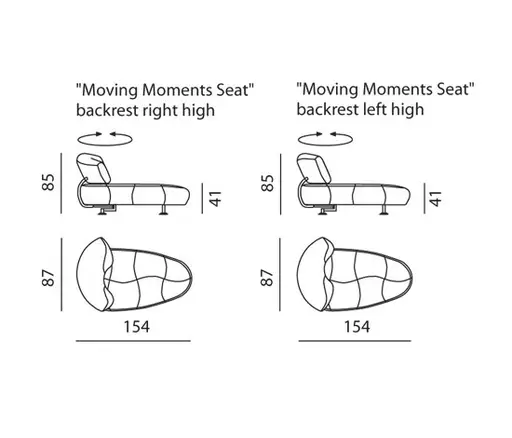 Chaiselongue "Kikko" von Leolux