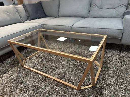 Couchtisch mit Glasplatte 120x60cm