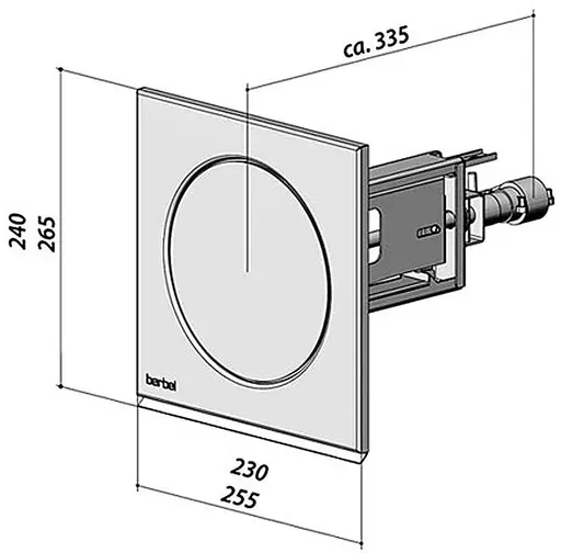 Berbel BMK-L 150 Mauerkasten luftgesteuert Edelstahl