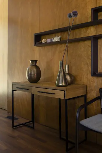 Zuiver Vase Hari Fat messingfarben