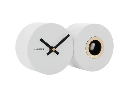 Karlsson Wanduhr Duo cuckoo, white