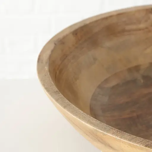 Deko Holzschale Michel groß Schale aus Mangoholz 44 cm 