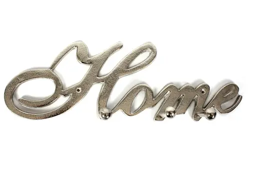 Schriftzug Garderobe Metall Wandgarderobe Home