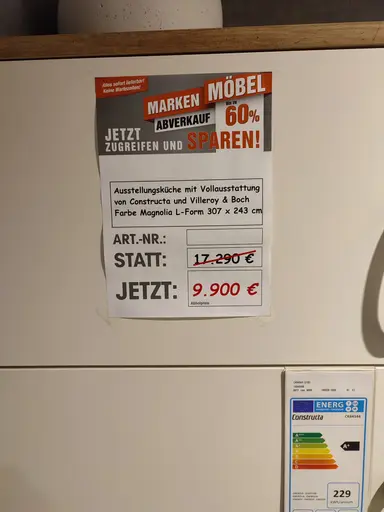 Einbauküche Constructa und Villeroy&Boch