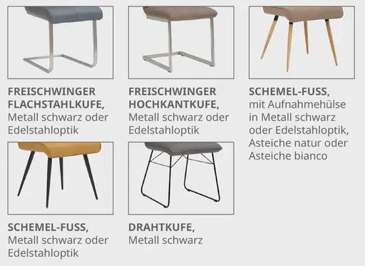 Gestellausführungen