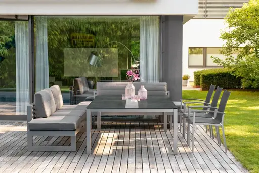 Tisch Aluminium Silverstar 2.0 Zement/Zement hell